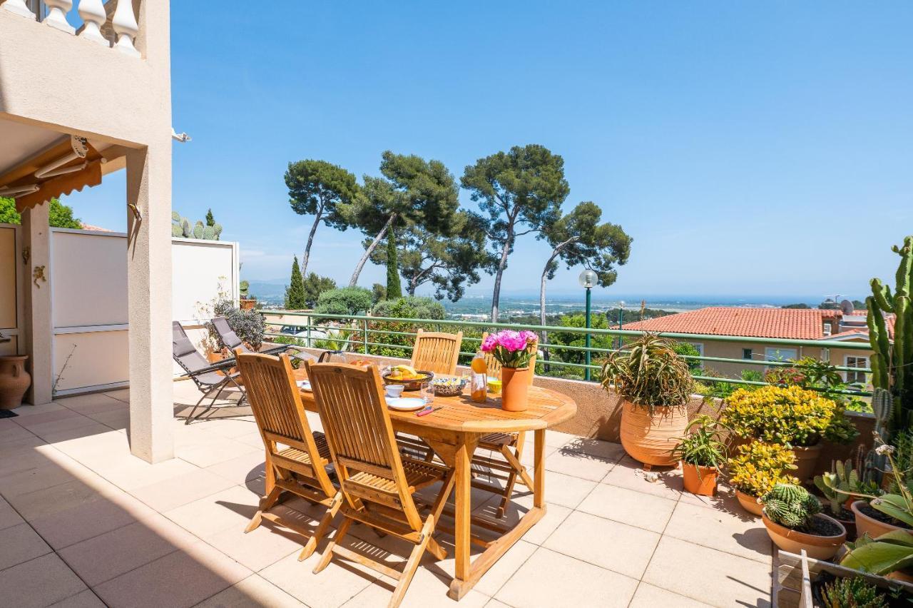 La Cle Vue Mer, Clim, Terrasse, Parking A Hyères Eksteriør billede
