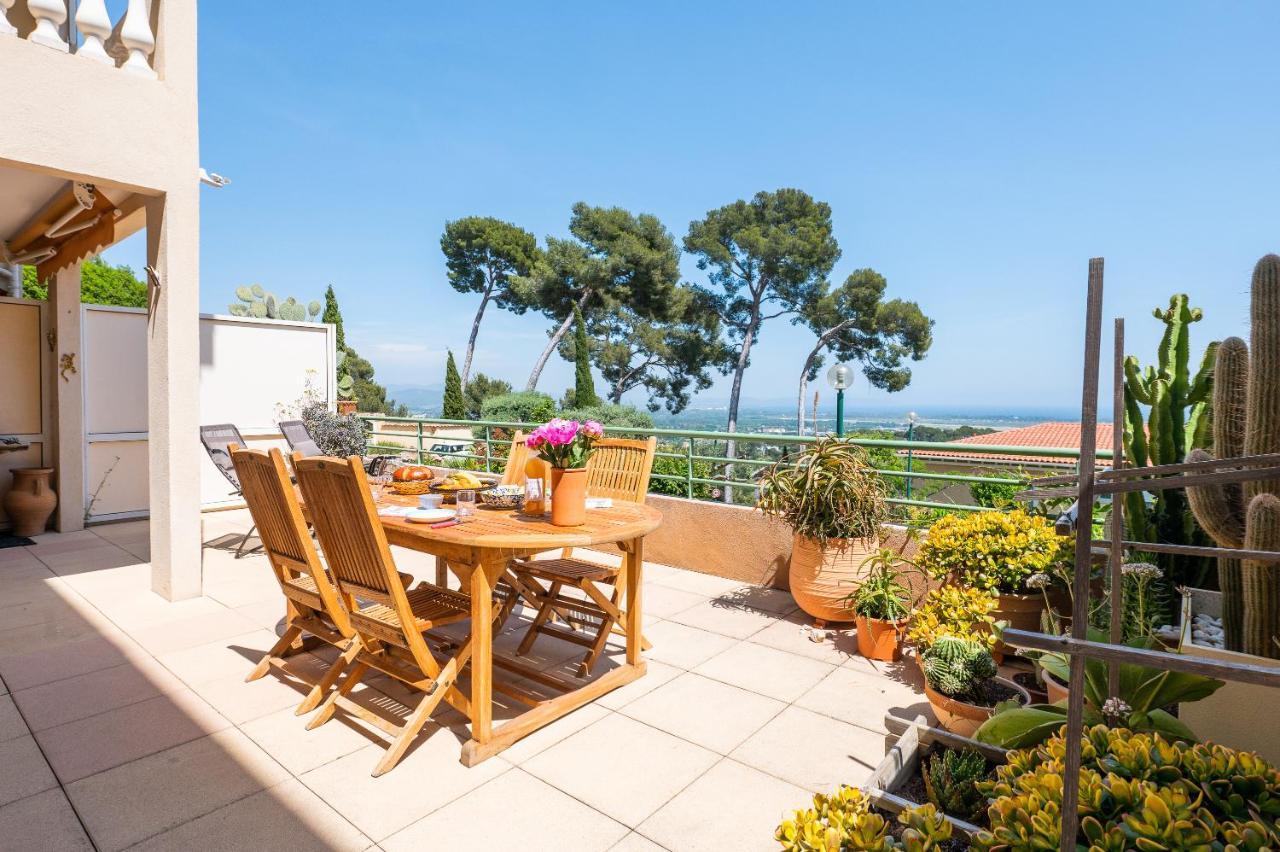 La Cle Vue Mer, Clim, Terrasse, Parking A Hyères Eksteriør billede